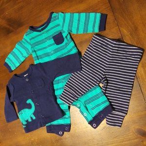 Navy Blue 3 Piece Set